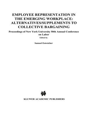 cover image of Employee Representation in the Emerging Workplace